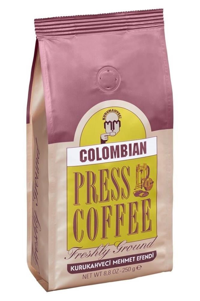 Kurukahveci Mehmet Efendi Colombian Filtre Kahve 250 g (French Press Öğütülmüş)