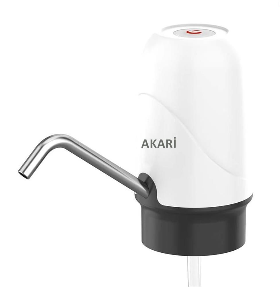 Akari Şarjlı Su Pompası USB Şarj Girişli Paslanmaz Çelik Gövdeli