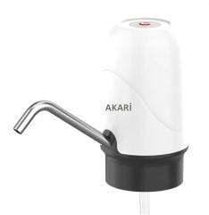 Akari Şarjlı Su Pompası USB Şarj Girişli Paslanmaz Çelik Gövdeli