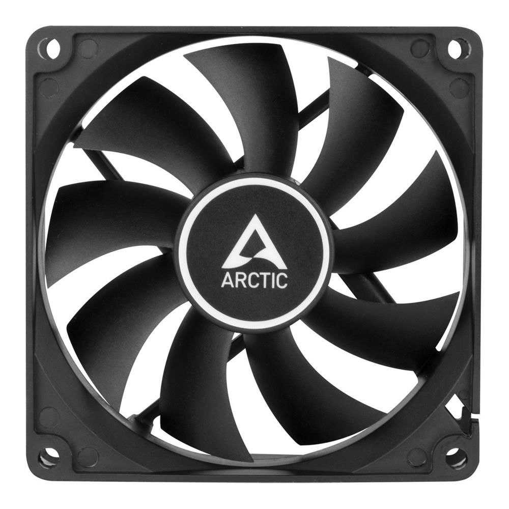 ARCTIC AR‑ACFAN00214A F9 PWM PST 92 mm Siyah Kanat Siyah Çerçeve Kasa Fanı (150–1800 RPM, 43 CFM, 1.35 mmH₂O Statik Basınç, 0.4 Sone Gürültü, 4‑Pin PWM PST, Fluid Dynamic Rulman, 400 mm Kablo)