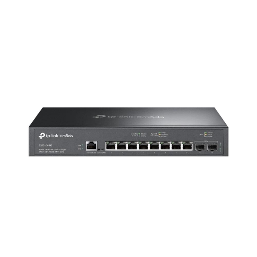 TP-Link Omada TL-SG3210X-M2 8-Port 2.5G Multi-Gigabit 2-Port 10G SFP+ L2+ Yönetilebilir Switch