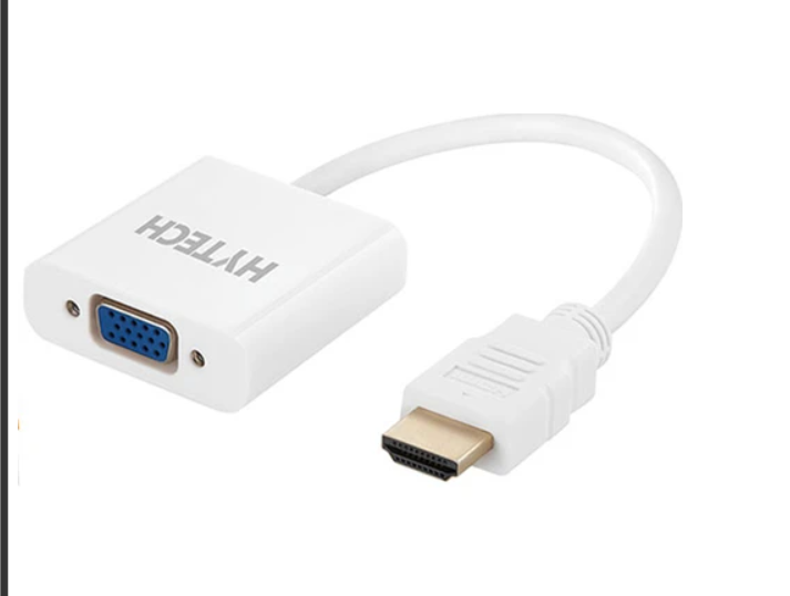 Hytech HY-HV35 HDMI to VGA + Audio Dönüştürücü Adaptör HDMI Erkek VGA Dişi 3.5mm Ses Çıkışlı Görüntü Çevirici Converter