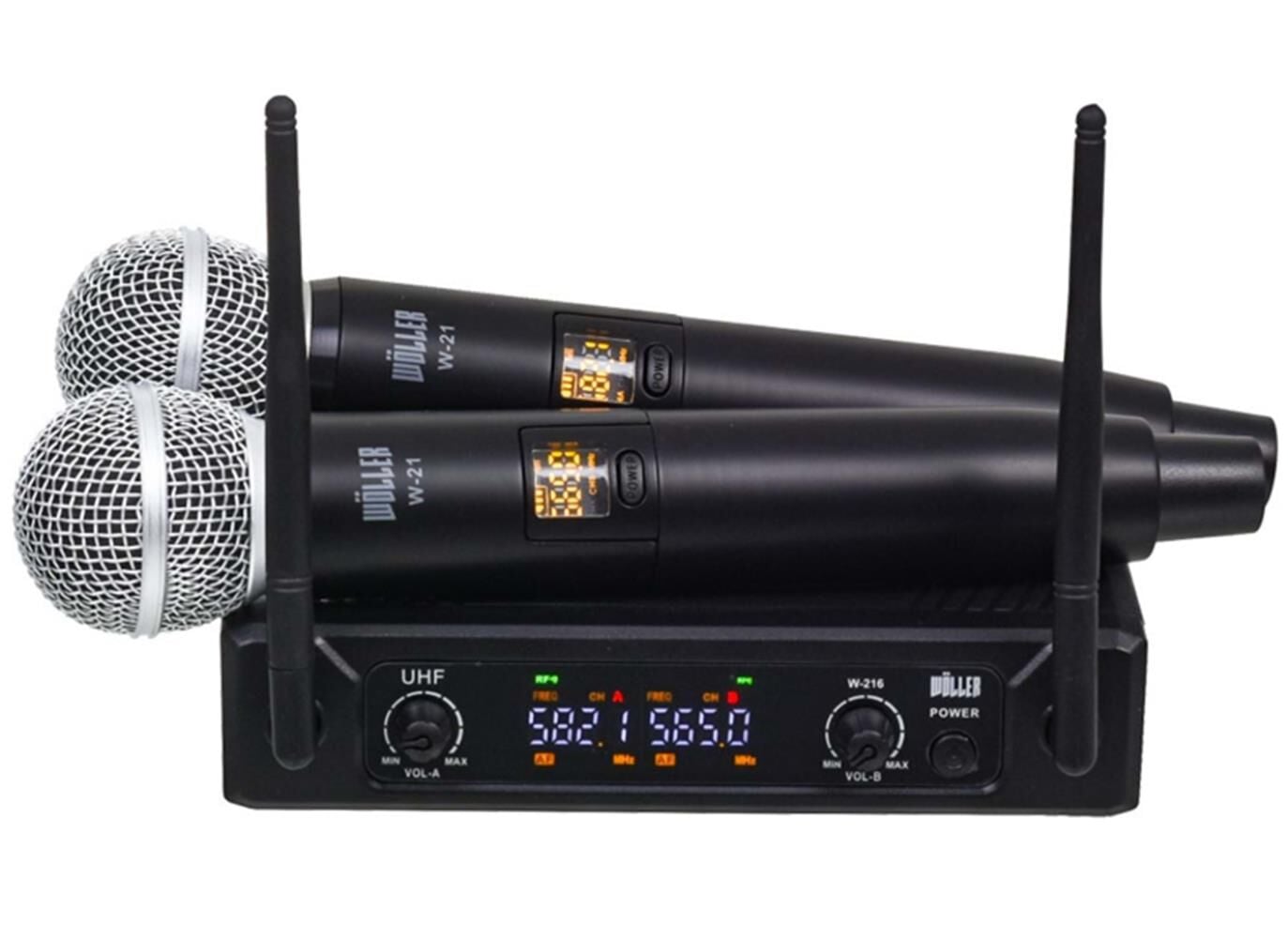 Wöller W-216EE Çift El 16 Kanal UHF Telsiz Mikrofon seti