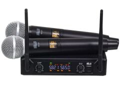 Wöller W-216EE Çift El 16 Kanal UHF Telsiz Mikrofon seti