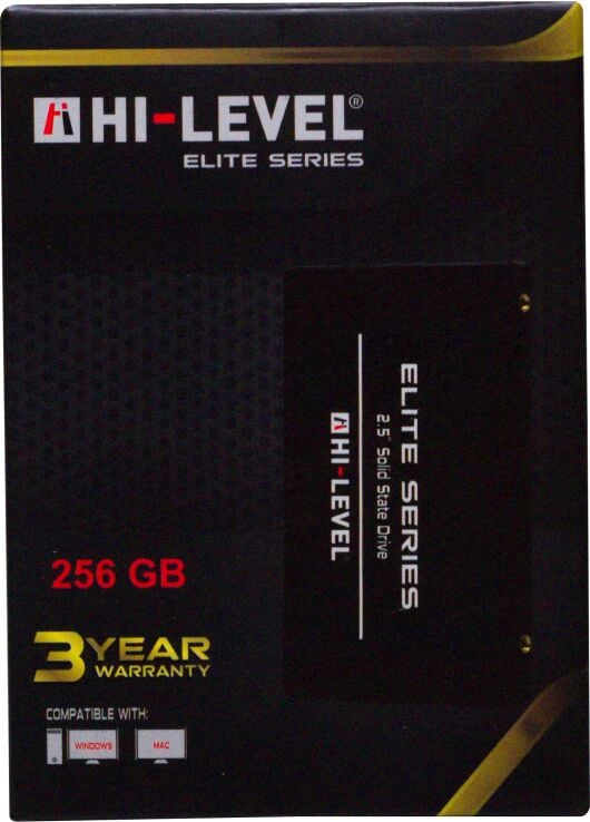 256GB HI‑LEVEL HLV‑SSD30ELT/256G 2,5'' SATA III 560 MB/s Okuma, 540 MB/s Yazma Hızlı SSD – 7 mm İnce Form Faktör, Dayanıklı ve Sessiz