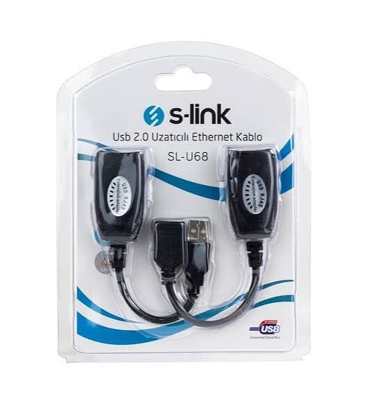 S-LINK SL-U68 Usb 2.0 Uzatıcılı Ethernet Kablo