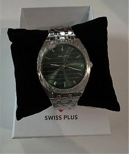 Swiss Plus Man Watch Basic Seri Model-5 ST2302AGP Green-Silver