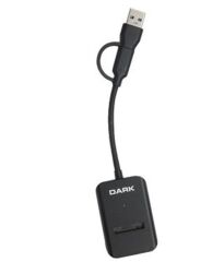 Dark DK-AC-DSEM3 USB-A & USB-C Çift Bağlantılı 10Gbps M-Key / B+M Key M.2 NVMe SSD Harici Disk Kutusu