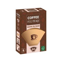 Coffee Filters 1x4 (4 Numara) Kahve Filtre Kağıdı - 80 Adet