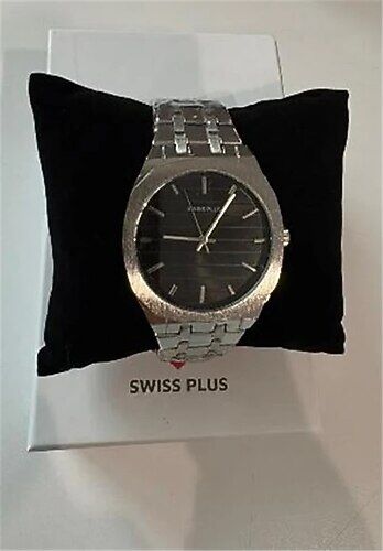 Swiss Plus Man Watch Basic Seri Model-6 ST2302AGP Black-Silver