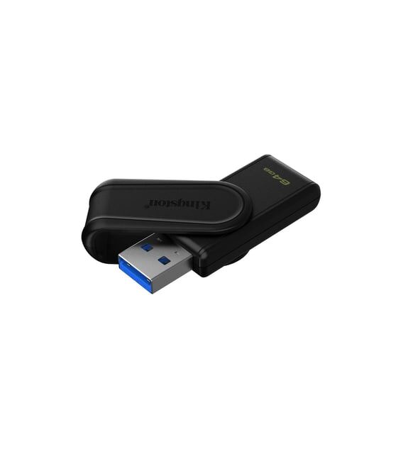 Kingston DTXS-64GB 64GB Portable USB 3.2 Gen1 DataTraveler ExodiaS (Black-Black) Flash Bellek