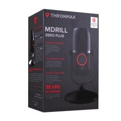 Thronmax M4 MDrill Zero Plus 96kHz 24-Bit Profesyonel USB Kondenser Yayıncı Mikrofonu - Siyah
