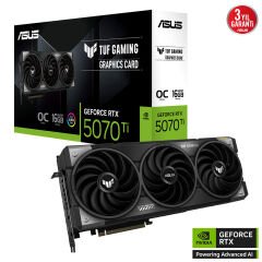 Asus TUF Gaming GeForce RTX 5070 Ti OC Edition 16GB GDDR7 256-Bit Ekran Kartı