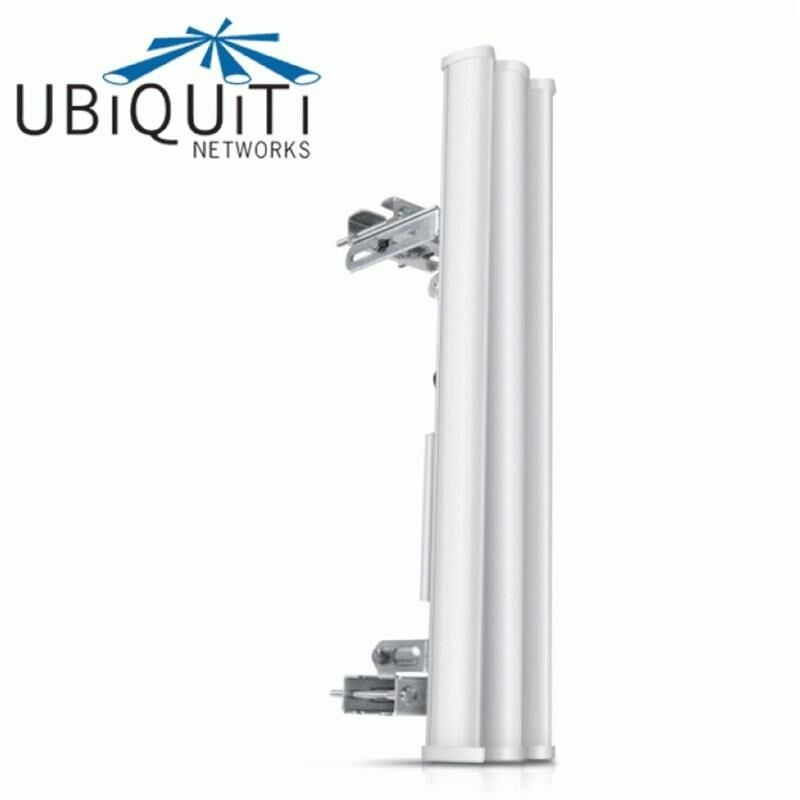 Ubiquiti airMAX AM‑2G15‑120 2.4 GHz Karasal Sektör Anteni, 2×2 MIMO, 15–16 dBi, 120° Kep, Harici Anten