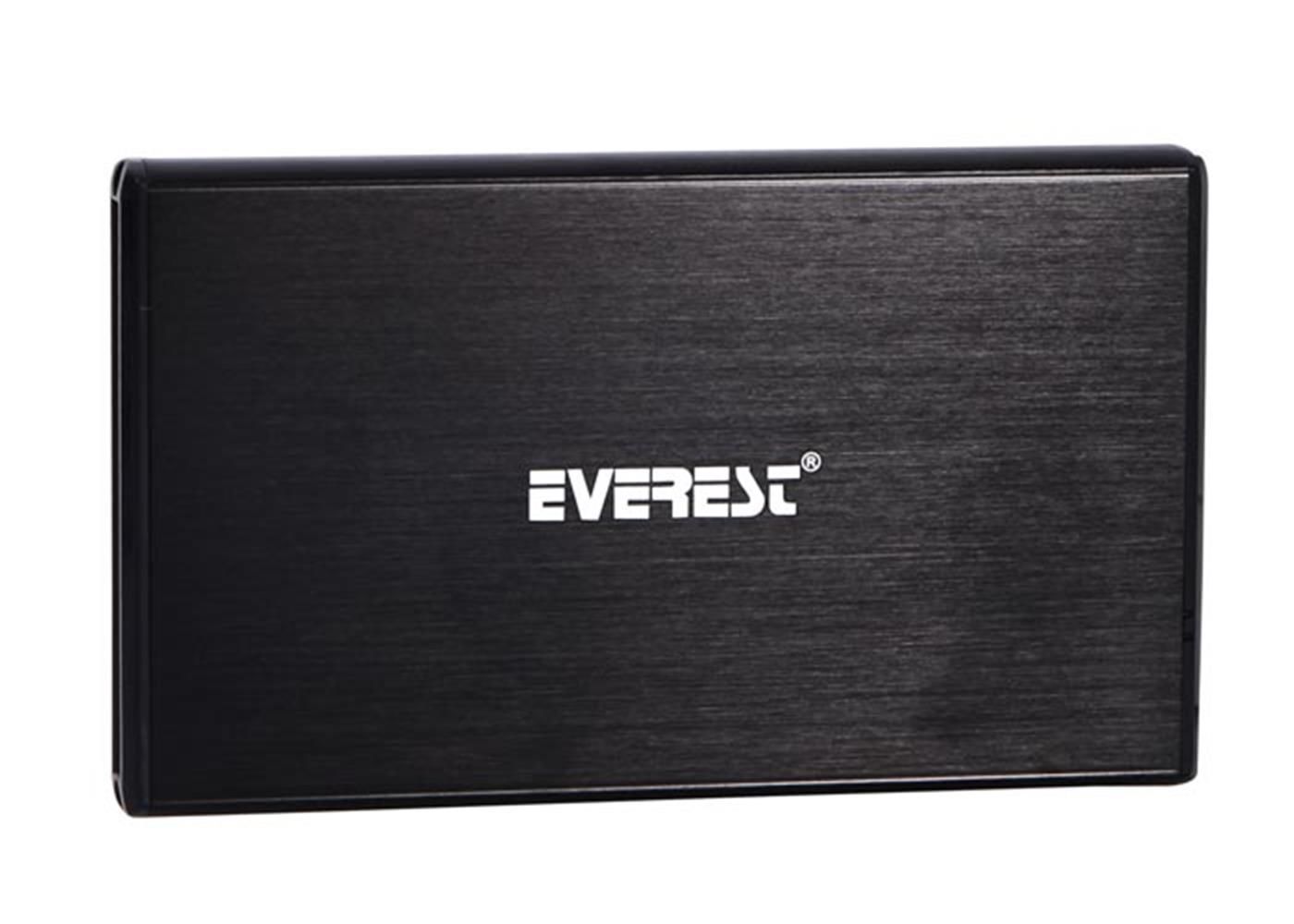 Everest HDC-127 2.5'' SATA USB 2.0 Siyah Taşınabilir HDD Kutusu