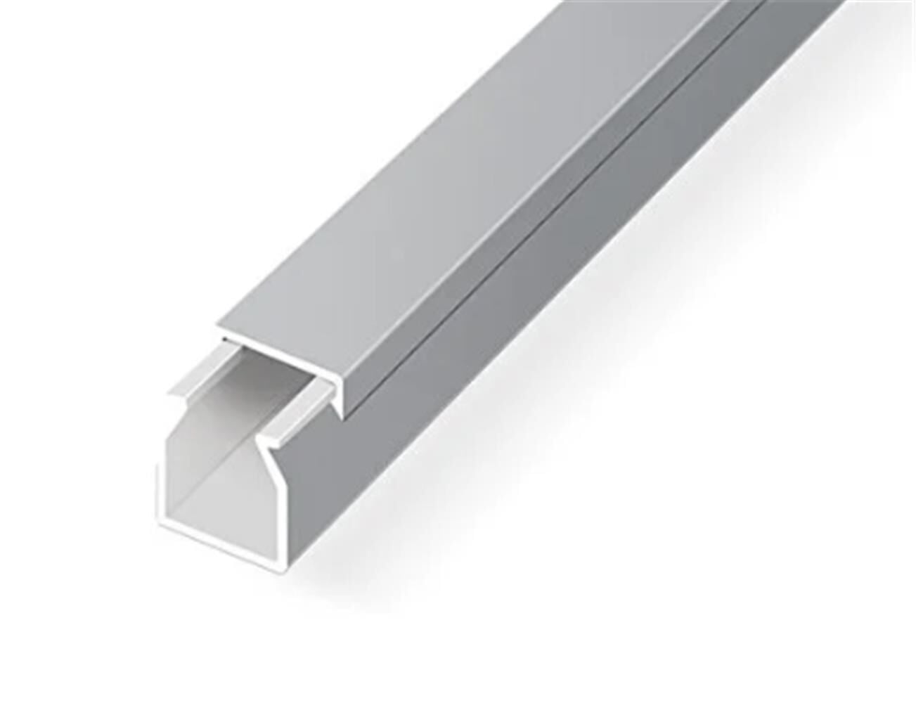 Mutlusan Sidem 12x12 mm Kendinden Yapışkanlı Koyu Ceviz Desenli PVC Kablo Kanalı