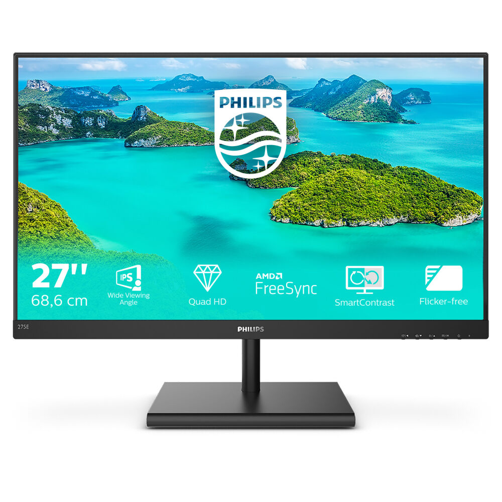 Philips 27'' 275E1S/00 IPS 2K Monitör Siyah 4ms