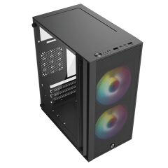 Frisby FC-8970G 300W 2x Rainbow Fanlı Micro-ATX Gaming Kasa
