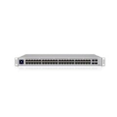 Ubiquiti UniFi Switch USW‑48‑POE 48 Port Gigabit Yönetilebilir Switch + 4×Gigabit SFP Uplink, 195 W PoE+, Rackmount