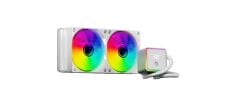 Frisby FCL-240W Beyaz 240mm ARGB PWM Fanlı İşlemci Sıvı Soğutma Sistemi