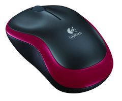 Logitech M185 910-002237 Kablosuz Optik Mouse - 1000 DPI Kırmızı/Siyah