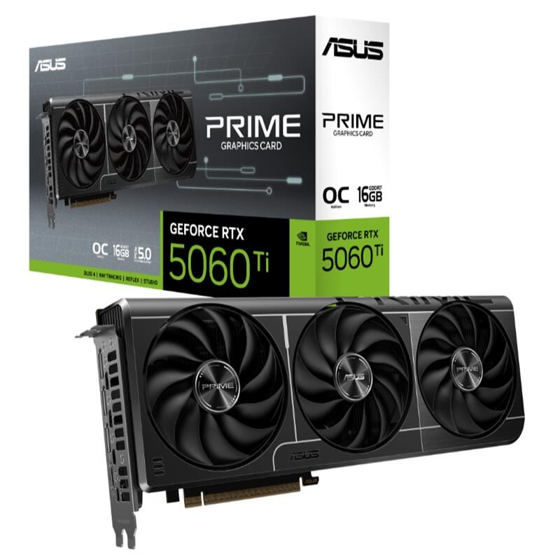 ASUS Prime GeForce RTX 5060 Ti OC Edition 16GB GDDR7 128-Bit Ekran Kartı (PRIME-RTX5060TI-O16G)