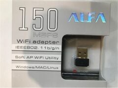 Alfanet 150Mbps Kablosuz USB 802.11n WiFi Adaptör 2.4GHz