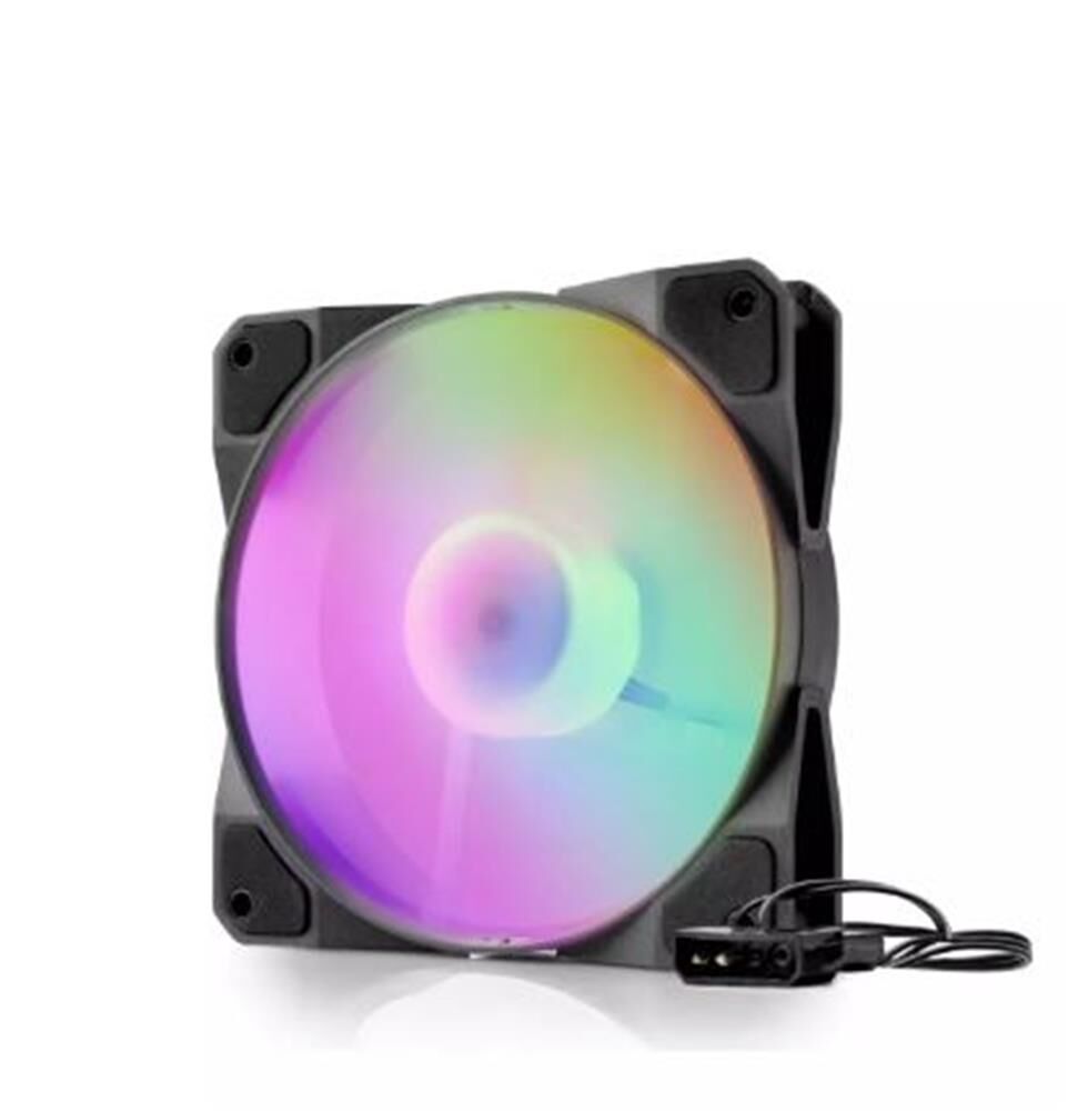 Hadron HDX1517 120mm RGB Siyah Kasa Fanı - 4 Pin PWM Bağlantılı Yüksek Performanslı Soğutucu
