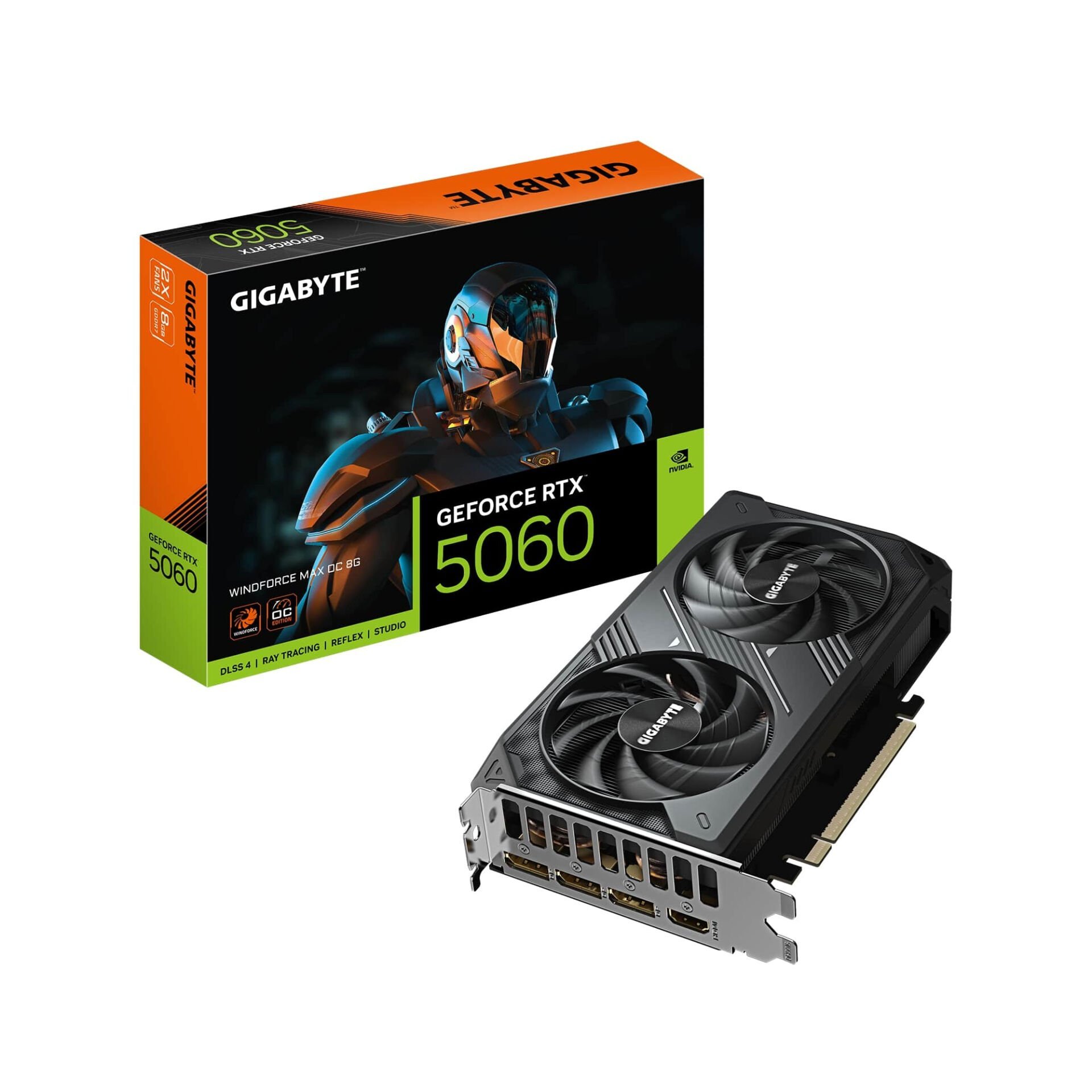 Gigabyte GeForce RTX 5060 Windforce MAX OC 8GB GDDR7 128 Bit Ekran Kartı (GV-N5060WF2MAX-8GD)