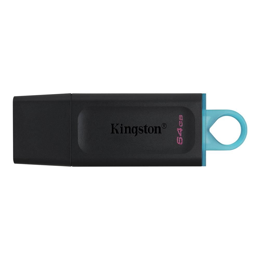 Kingston DataTraveler Exodia 64GB USB 3.2 Gen 1 Flash Bellek Siyah-Turkuaz - DTX/64GB
