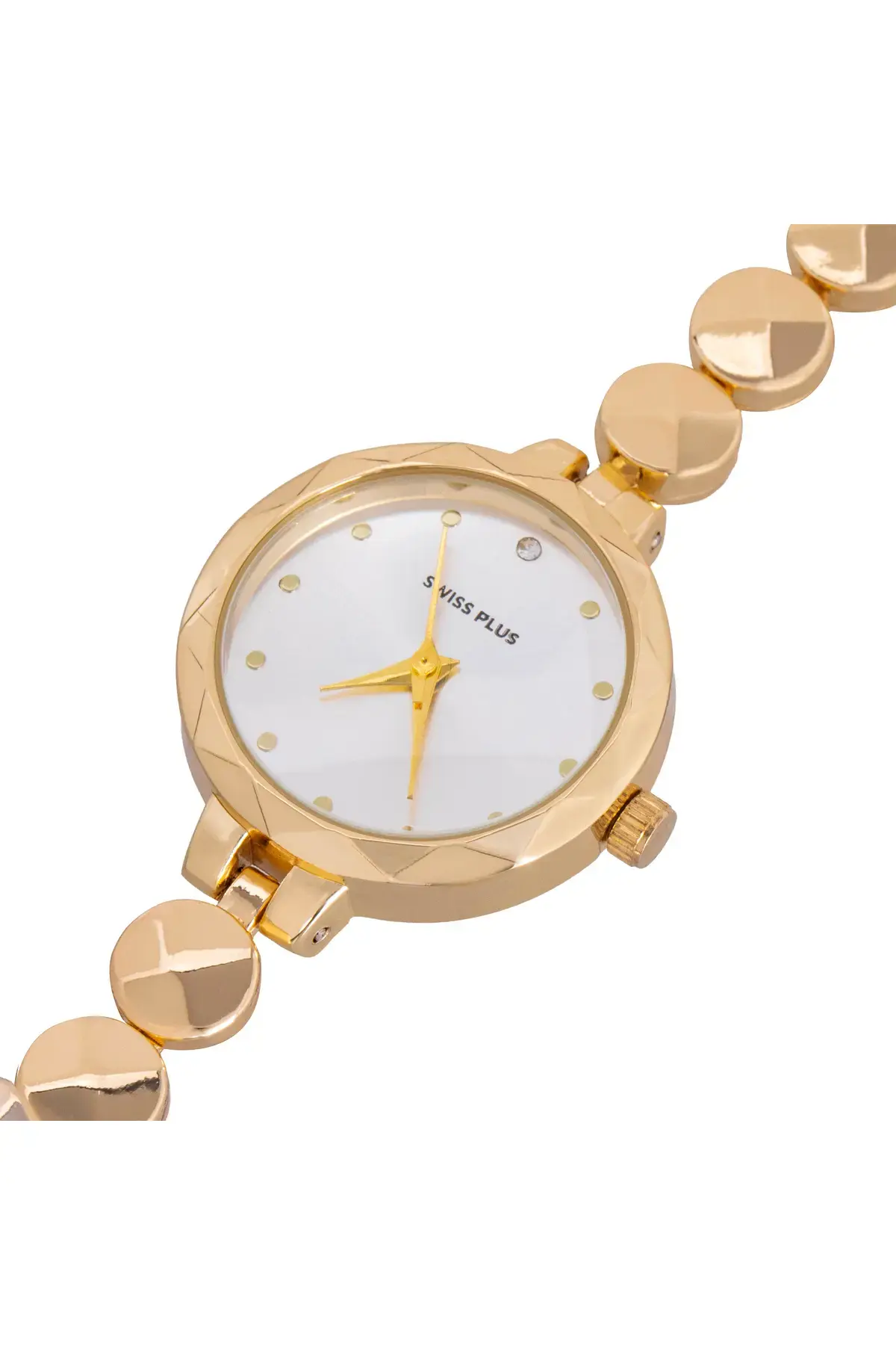 Swiss Plus Woman Watch Model-8 ST0714ABL Gold