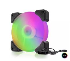 Hadron HDX1518 120mm RGB 4-Pin Siyah Kasa Fanı
