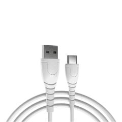 Hytech HY-XTK30 2.4A USB-A to USB-C 90cm Beyaz Hızlı Şarj ve Veri Kablosu