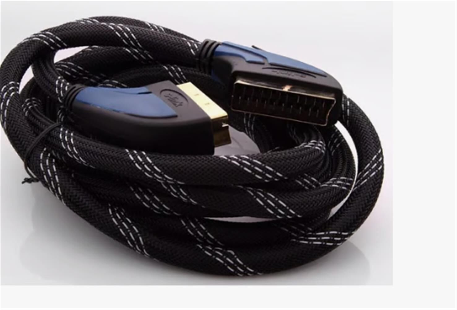 S-Link SLX-936 SCART to SCART 3 Metre Altın Uçlu Gold Kaplama Korumalı AV Bağlantı Kablosu