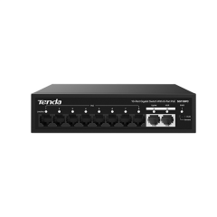 Tenda SG110PC 10-Port Gigabit Desktop Switch with 8-Port PoE (100W) and 2-Port Gigabit Uplink