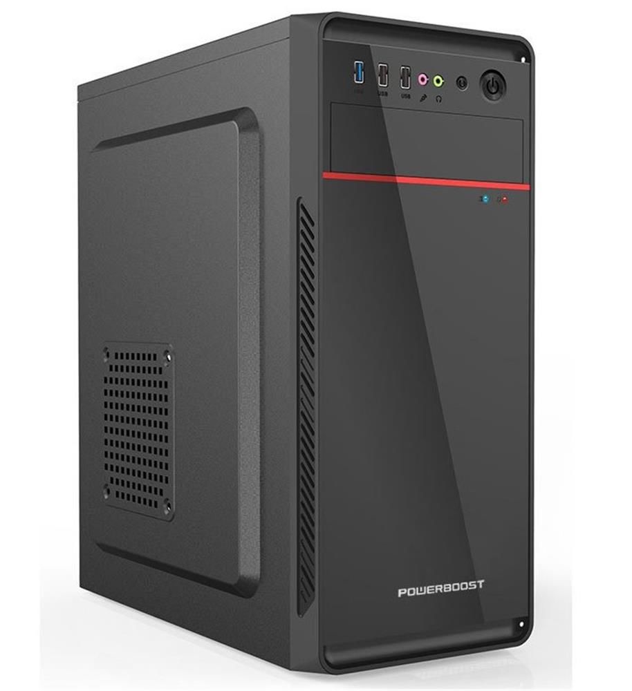 PowerBoost VK‑1626 350W USB 3.0 ATX Shiny Piano Siyah Kasa