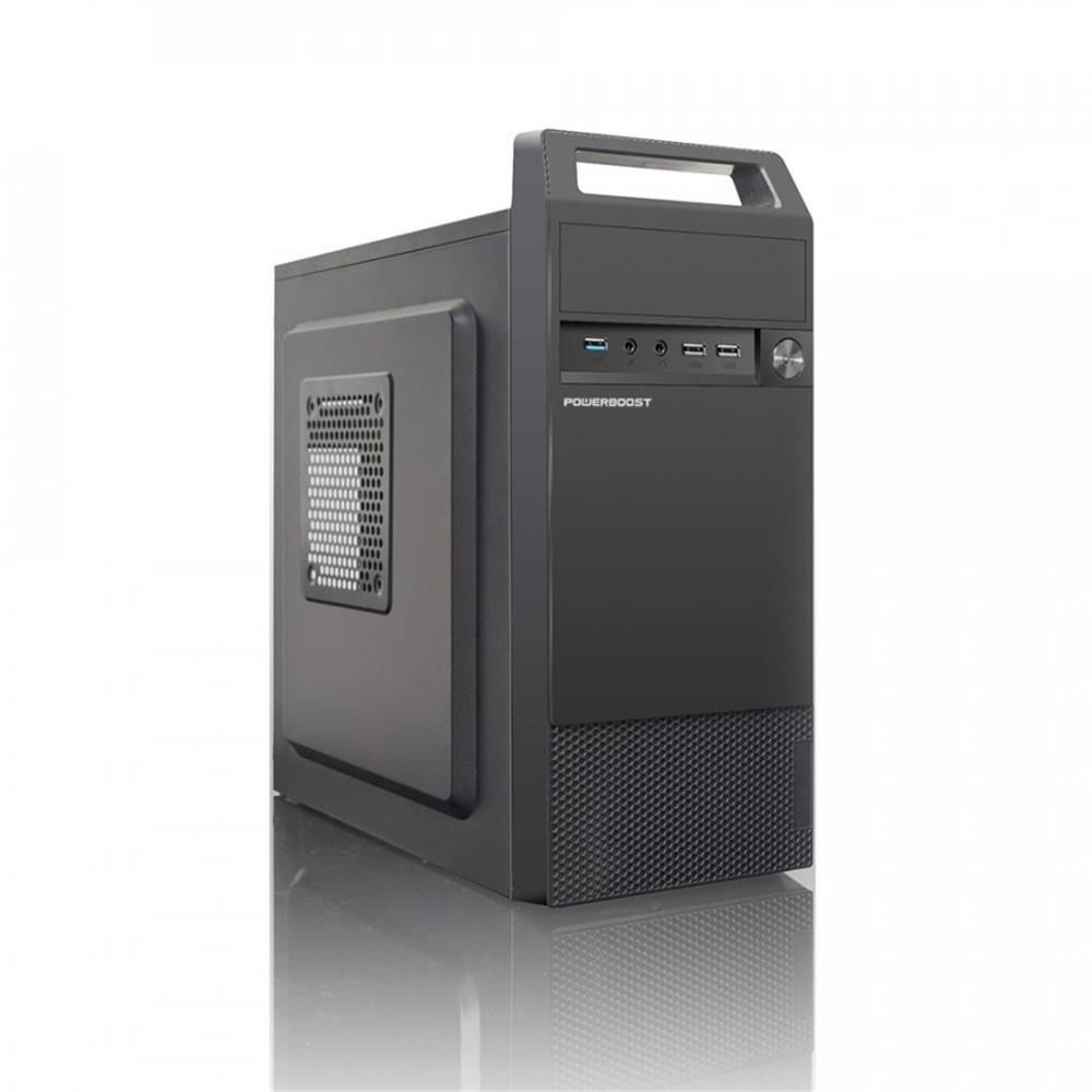 PowerBoost VK‑V02m 350W USB 3.0 Micro ATX Siyah Kasa JBST‑VKV02m Micro ATX 350W Güç Kaynağı 80 mm Arka Fan SPCC 0,4 mm
