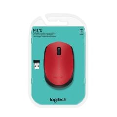 Logitech M171 Kablosuz Mouse - Kırmızı/Siyah (910-004641)