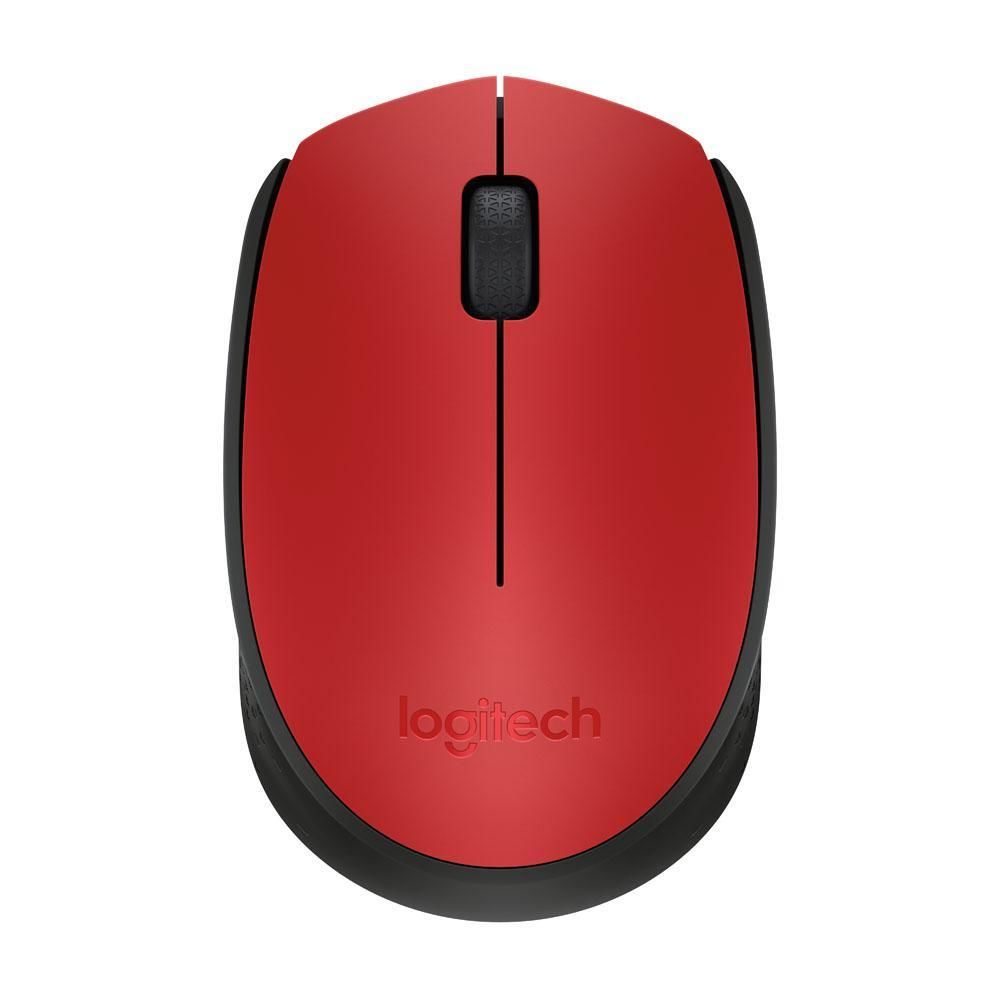 Logitech M171 Kablosuz Mouse - Kırmızı/Siyah (910-004641)