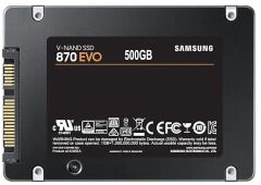 Samsung 870 EVO 500GB 560MB-530MB/s SATA 3 2.5'' SSD (MZ-77E500BW) - Resmi Distribütör Garantili