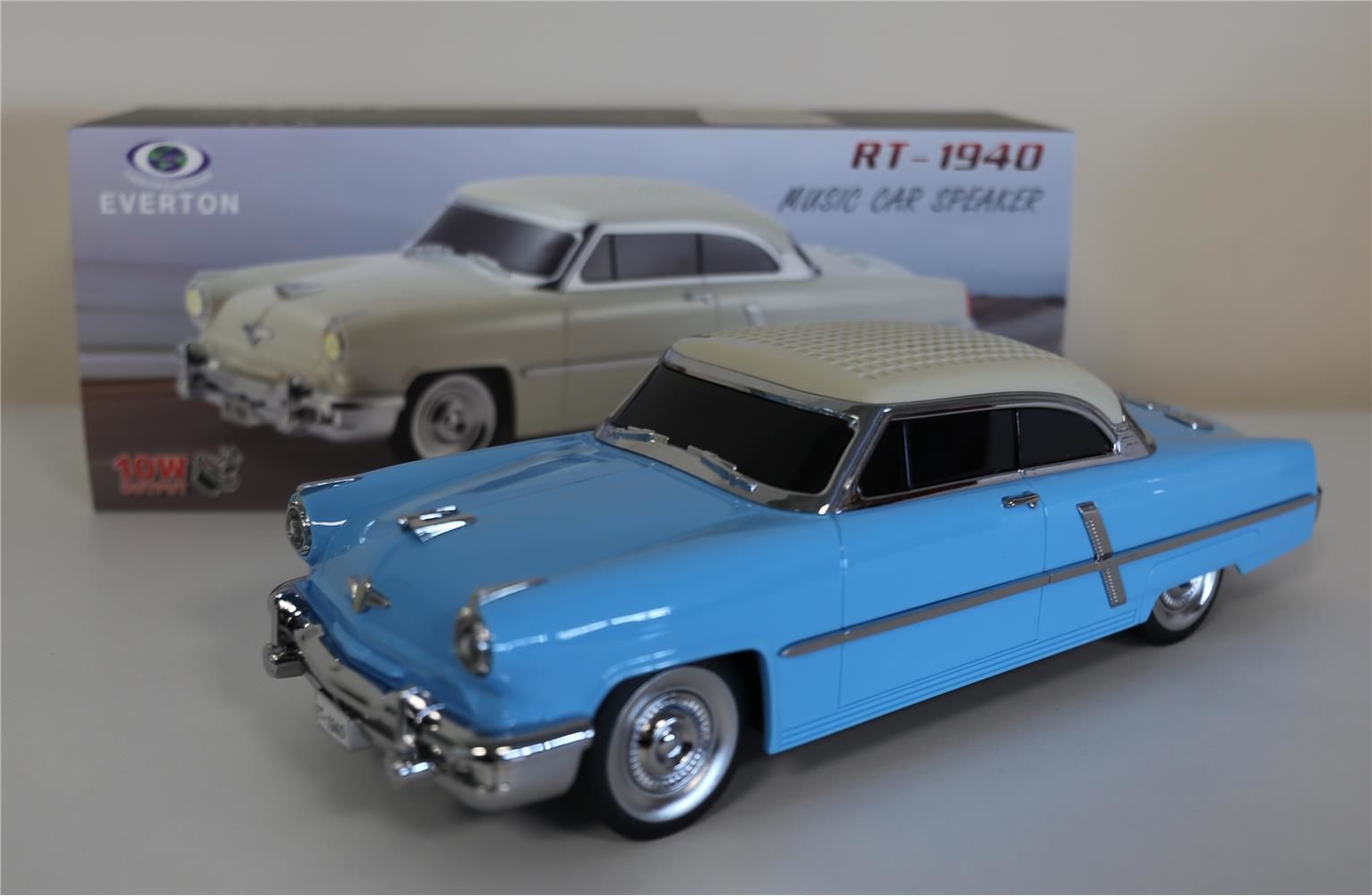 Everton RT-1940 Mavi Bluetooth FM-USB-TF-AUX Şarjlı Nostaljik Radyo