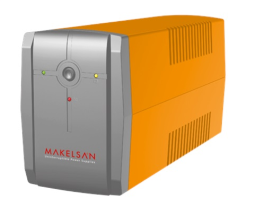 MAKELSAN Lion 650VA 1x7AH Line Interactive UPS Kesintisiz Güç Kaynağı 650VA 360W 1x7Ah Akülü Line Interactive UPS Bilgisayar Modem ve Ofis Cihazları İçin Güç Koruma Sistemi