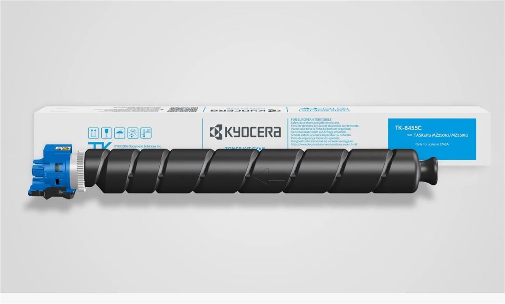 Kyocera TK-8455C Turkuaz (Cyan) Orijinal Fotokopi Toneri - 12.000 Sayfa Kapasiteli