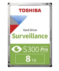 Toshiba S300 Pro 8TB 7200RPM 512MB Cache 3.5'' SATA 6Gb/s 7/24 Güvenlik ve Surveillance HDD Hard Disk
