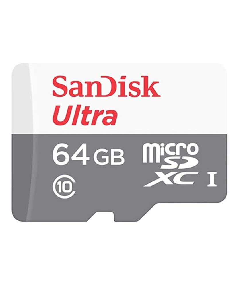 SanDisk Ultra 64GB microSDXC UHS-I Bellek Kartı SDSQUNR-064G-GN3MN (100MB/s Okuma, Class 10, U1)
