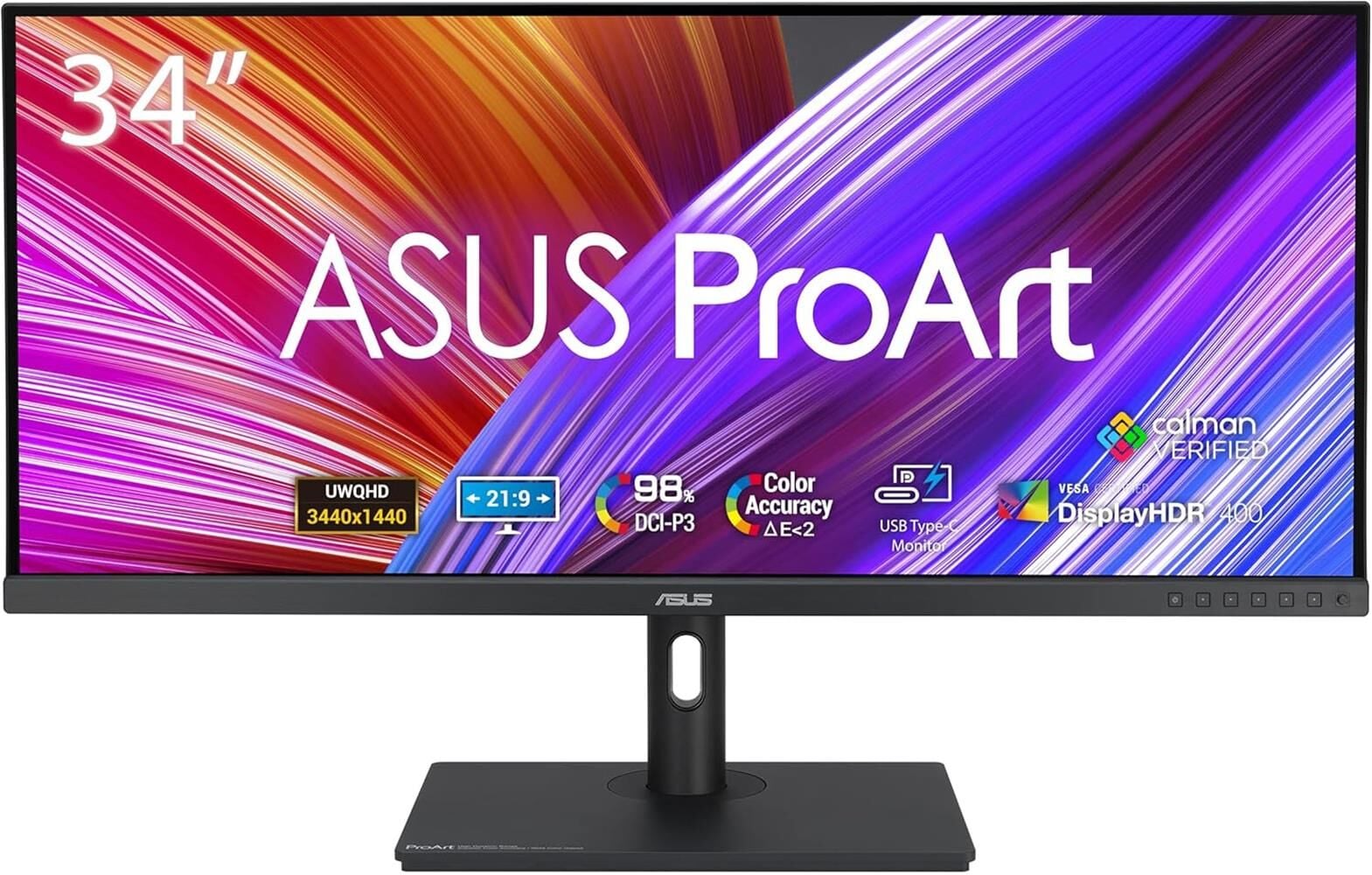 ASUS ProArt Display PA348CGV 34'' UltraWide QHD 3440x1440 IPS 120Hz 2ms USB-C HDR400 VESA Profesyonel Monitör