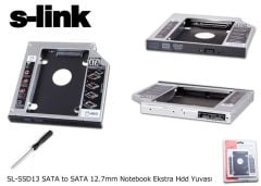 S-link SL‑SSD13 Sata 2.5″ 12.7 mm Notebook DVD‑RW Yuvasına Takılabilen HDD/SSD Enclosure