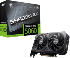 MSI GeForce RTX 5060 Ti 16GB SHADOW 2X OC PLUS GDDR6/GDDR7 256Bit HDMI DisplayPort Dual Fan Gaming Ekran Kartı