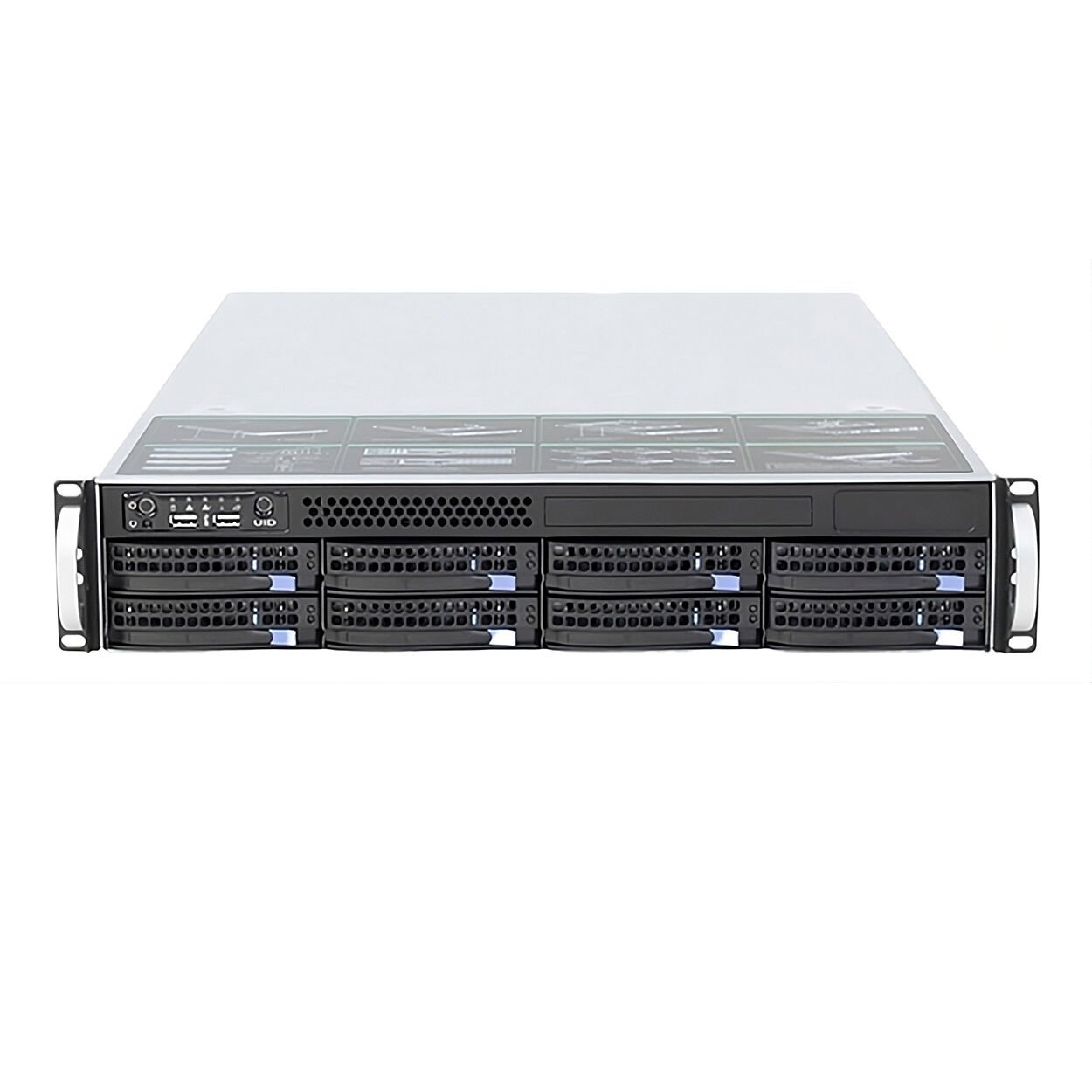 TRASSİR NeuroStation  8800R/160-A16-S RAID INT 160 Kanal 4U 8 Yuvalı NVR Kayıt C