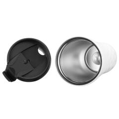 S-link SL-TM1972B Mat Beyaz 500 ML İç 304 Dış 201 Paslanmaz Çelik Termos Kupa